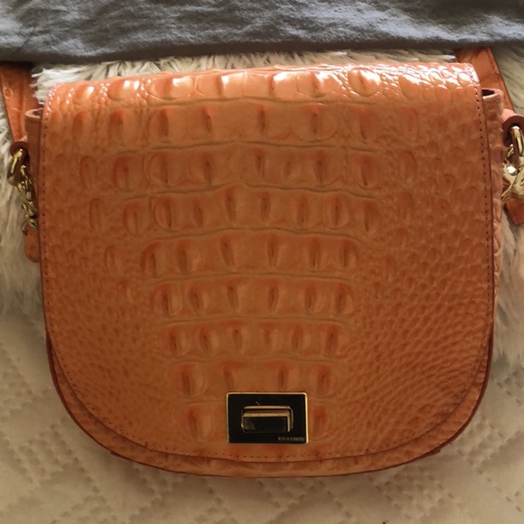 BRAHMIN CROSSBODY CROC EFFECT BAG - Picture 2 of 7